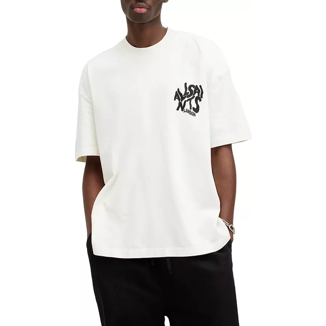 AllSaints Orlando Back Print T-shirt - White, White, Size Xl, Men - XL