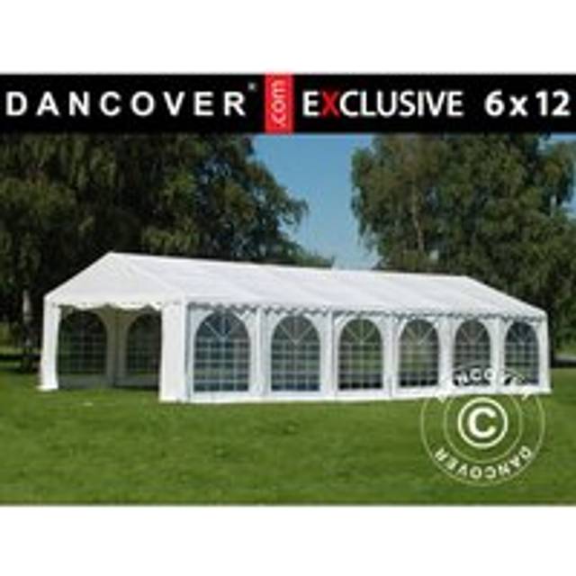 Marquee Party tent Pavilion Exclusive 6x12 m pvc, White