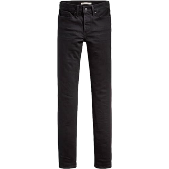 Levi's, Jeans, Dam, W29 L32, Bomull, Straight Fit Svarta Jeans - black (W29 L32)