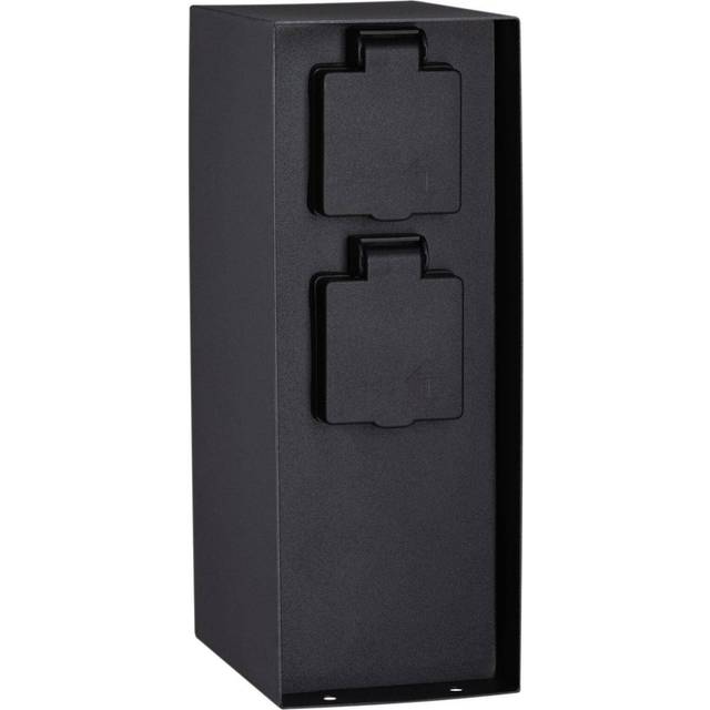 Paulmann Rio 94657 Outdoor Light Socket Column Double IP44 Square Max. 3,650 W Anthracite Power in Garden Metal Distributor