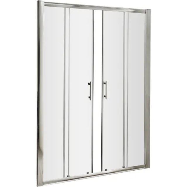 Nuie Pacific Double Sliding Shower Door 1700mm - AQSLD17