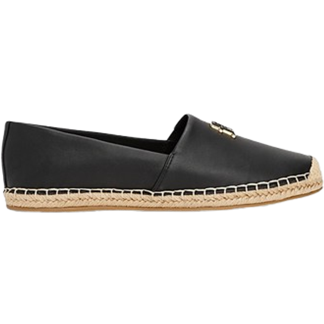 TOMMY HILFIGER Th Logo Leather Espadrille |Svart |36