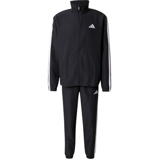 adidas Sportswear Men's Sportswear Basic 3 Stripes Woven Tracksuit - Black, Black, Size 2Xl, Men - 2XL