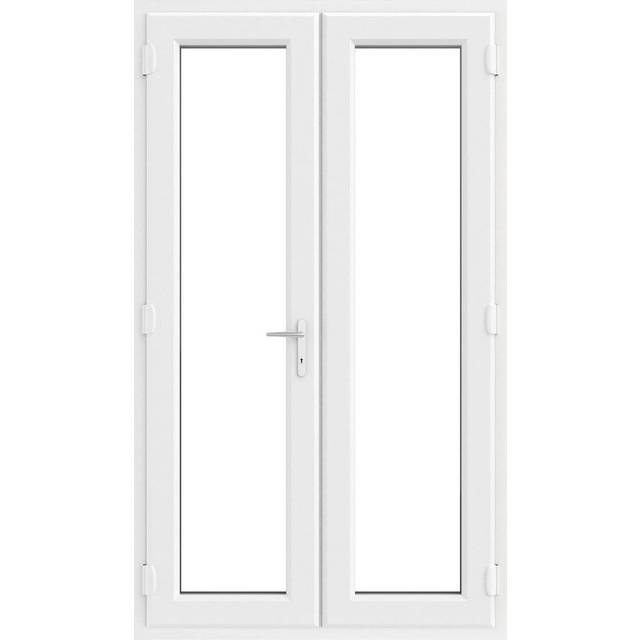 Crystal uPVC French Door (Left Hand Master) incl. 150mm Cill 1190 x 2055mm Clear - White