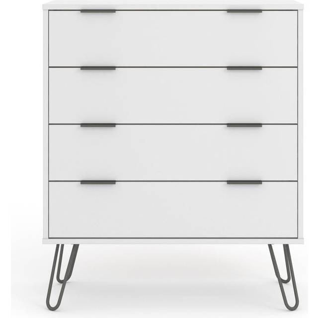 Augusta White 4 Drawer Chest Of Drawers