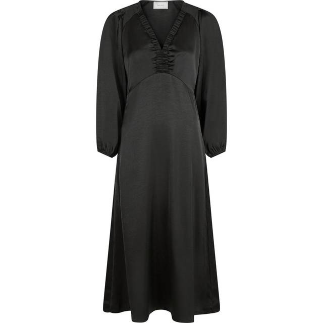 Neo Noir Isobel Heavy Sateen Dress Dam Midiklänningar Stl. 36 - Från Magasin - Black (36)