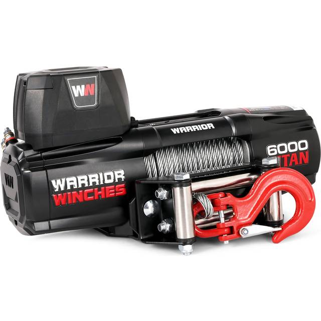 Warrior Winches Vinsch Titan 6000 Elektrisk vinsch - Stålvajer 12V