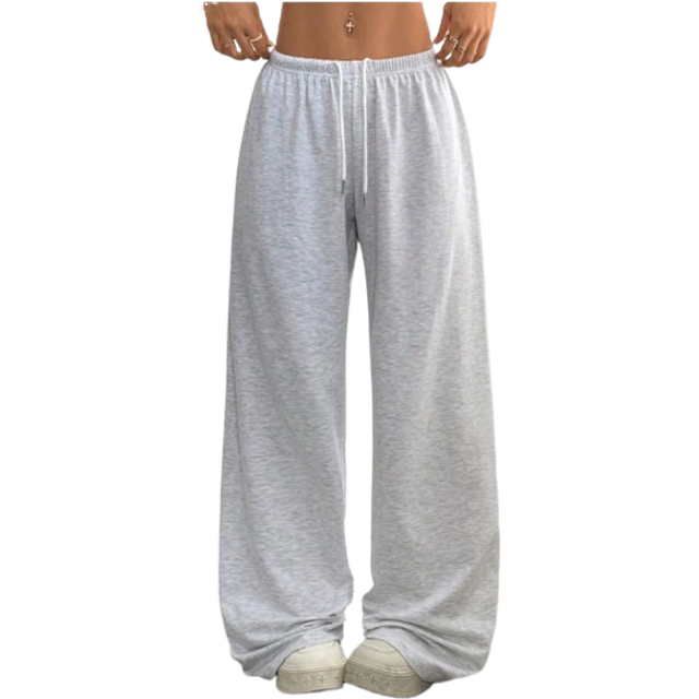SHEIN Women&#39;s Summer Simple Front Tie Loose Sweatpants, Casual Daily Wear