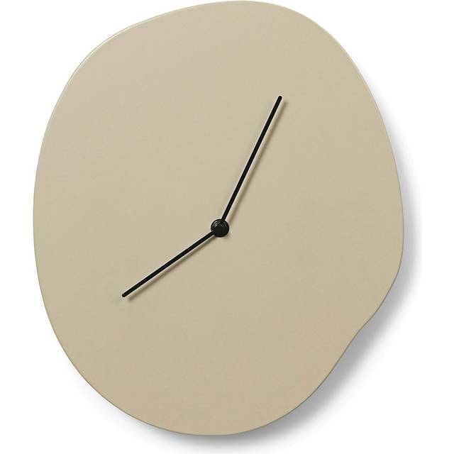 Ferm Living - Melt Wall Clock - Klockan - Cashmere - W28 x H33 x D4 cm