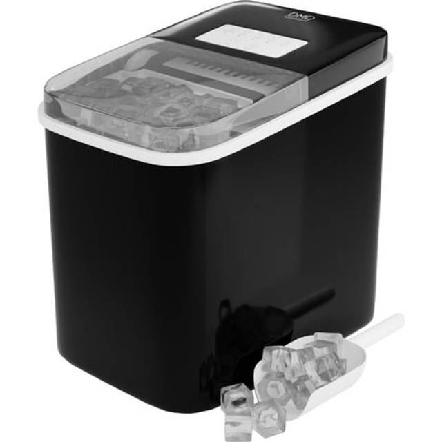 IceWhiz Portable Countertop Ice Maker Automatic Cleaning 12kg/24hr with Scoop & Basket - Black - One Size