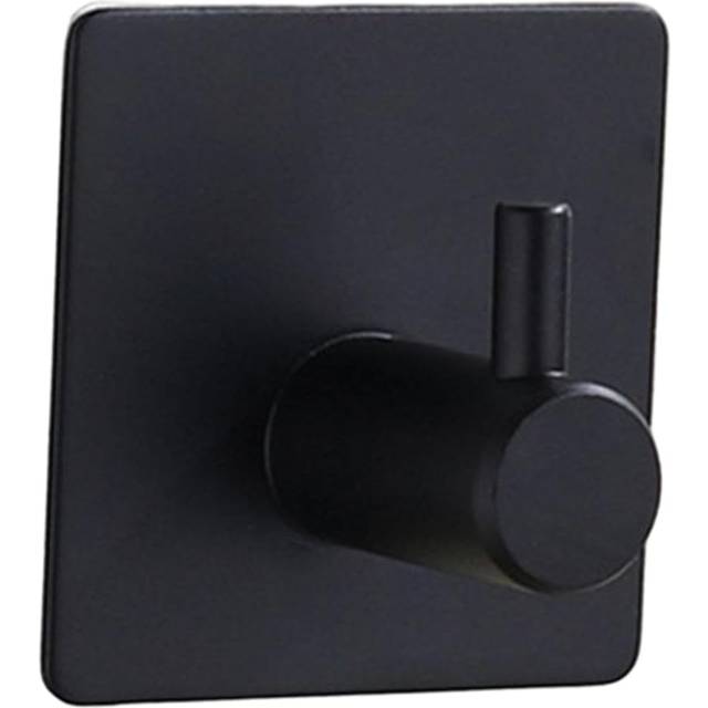 SHEIN 1PC,Stainless Steel Hook Towel Hook, Hat Hook, No Drilling Glue Hook,Punch Free Bathroom Hook, Over The Door Coat Hook For Bath Towel, Household Stora