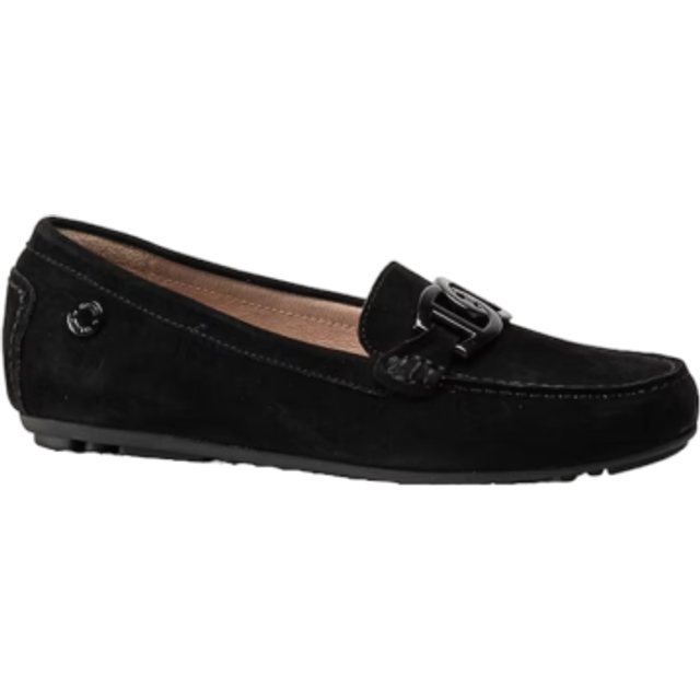 Novita - Parma - Svarta loafers i mocka storlek 39 - Black (39)