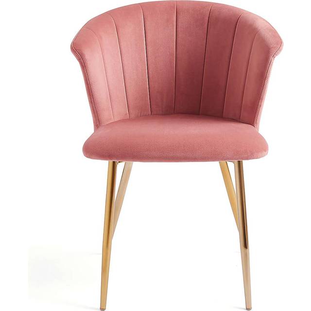 Kendall Dining Chair, Velvet - Pink