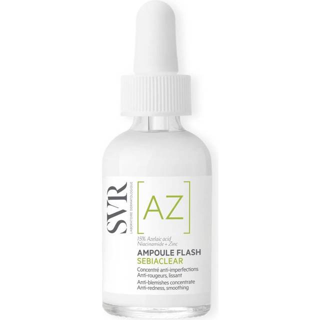 SEBIACLEAR Ampoule [AZ] Flash, 15% Azelaic Acid, 5% Niacinamide Anti-Blemish Concentrate for Oily Acne-Prone Skin, 30ml