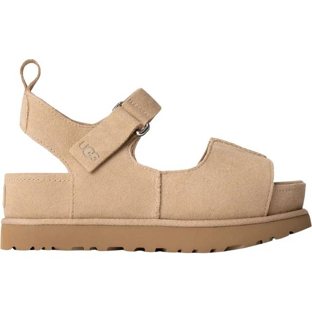 UGG för kvinnor. 1167356 Goldenstar Hi sandaler i beige läder (41), Hud, Karta, Kardborreband, Casual - Beige, Läder (41)