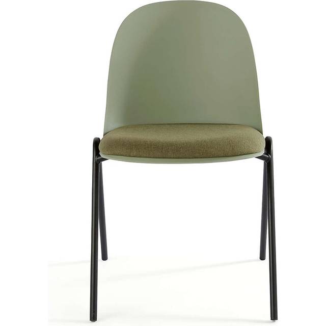 Burton Dining Chair, Linen Effect Fabric - Olive