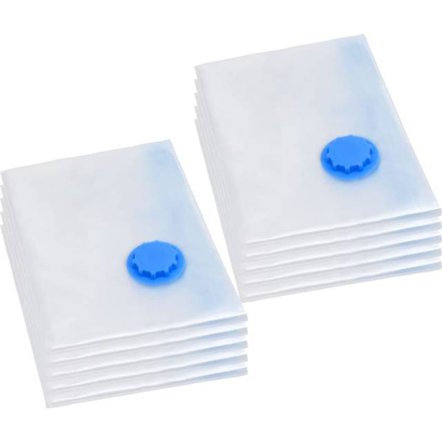 vidaXL Vacuum Travel Storage Bags Clothing Bags 120x70 cm 10 pcs - Transparent