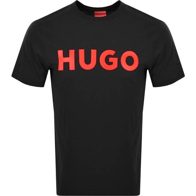 HUGO för män. 50467556 T-shirt Dulivio svart (XS), Casual, Bomull, Kort ärm, Hållbar - Svart (XS)