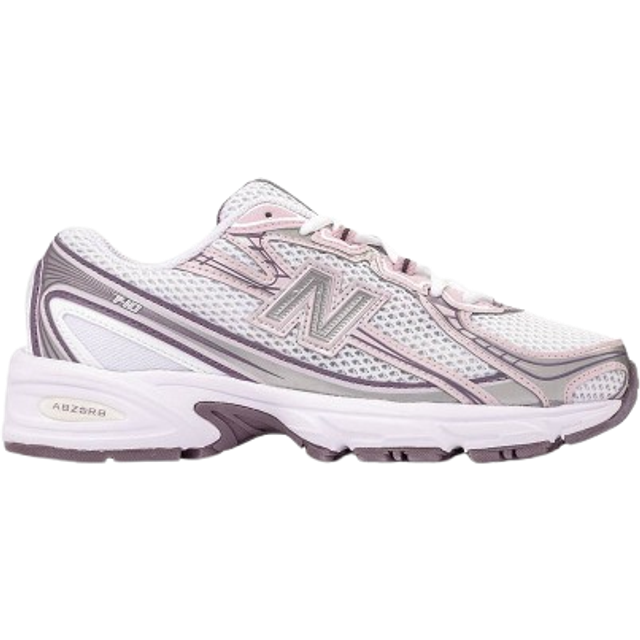 New Balance – 740 – Silverfärgade och rosa träningsskor
