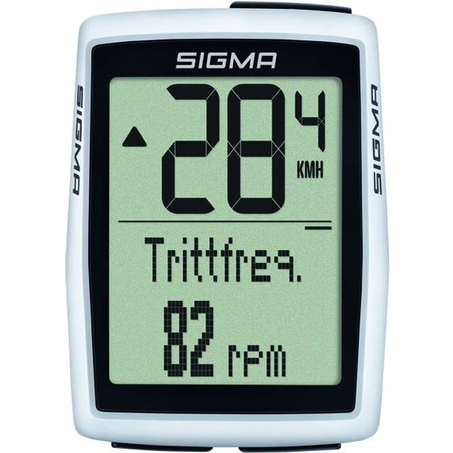 SIGMA BC 12.0 STS CAD | Trådlös cykeldator inklusive Cadence Knife | Väderbeständig cykeldator med 12 funktioner | Stor bakgrundsbelyst display