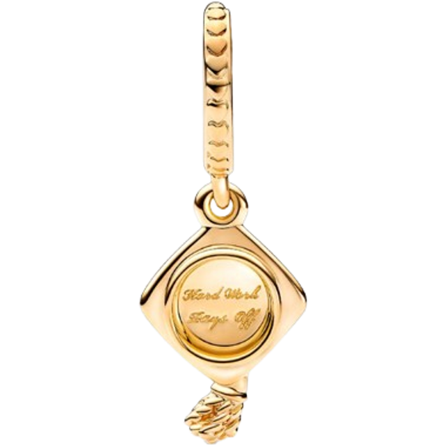 Pandora Gold Graduation Cap Charm