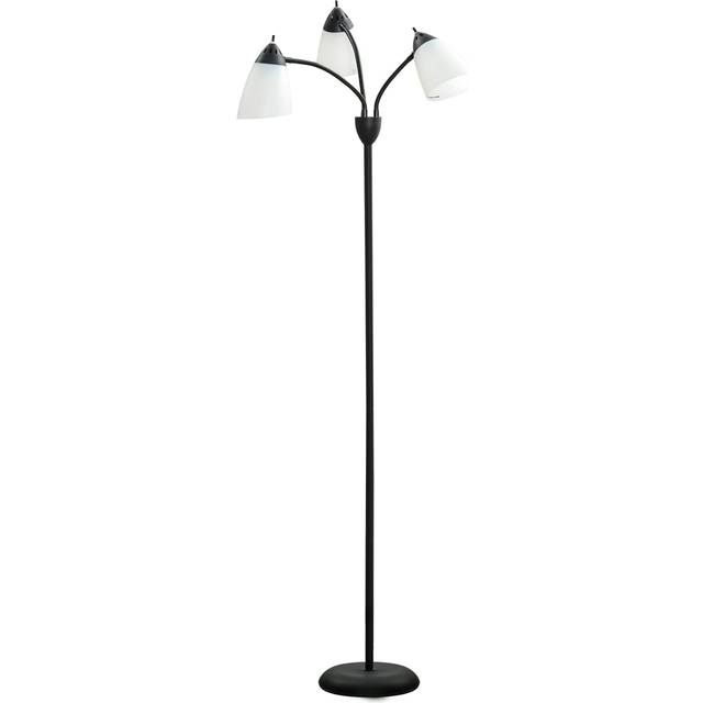 Arc Tree Floor Lamp 3 Adjustable Rotating Lights, with Steel Frame, 155cm, Black