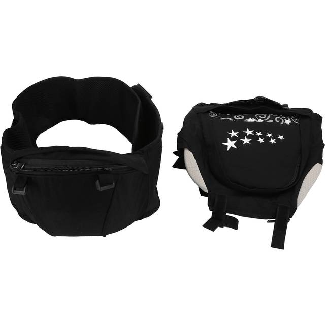 Baby Hipseat Ergonomic Waist Stool Infant Carrier Front Facing Newborn Sling WrapBlack