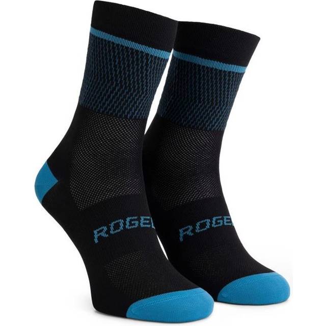Rogelli Hero 2 Cykelstrumpor Svart/Blå - Skostorlek 36-39 - Blå,Sort