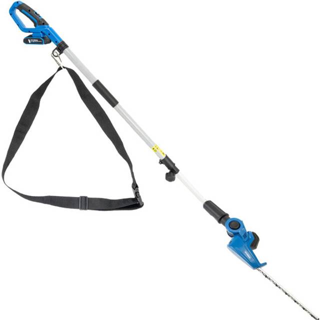 Hyundai 20V 450mm Cordless Long Reach Pole Hedge Trimmer, 2.6m Long Reach, 2.0Ah li-ion Battery & Charger | HY20CPHT