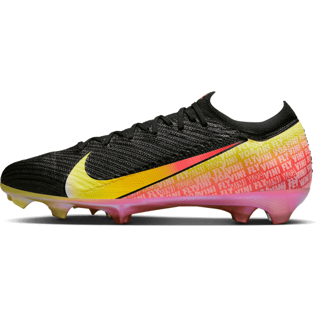 Nike Zoom Mercurial Vapor 16 VJR Elite FG Firm Ground Soccer Cleat Black/Dynamic Yellow/Green Spark/Soar/Bright Crimson/Red-12.5