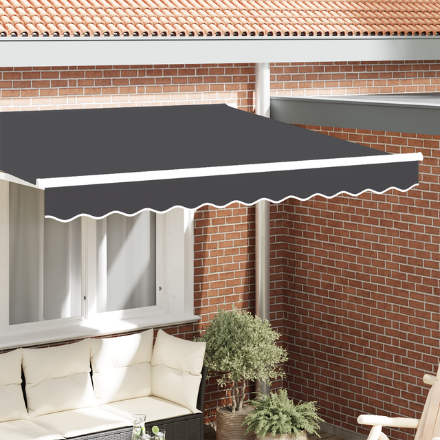 vidaXL Awning Valance for 2.5 m Frame Anthracite 2.3x0.2 m
