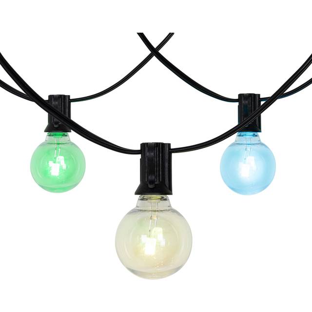 Utomhus ljusslinga 10m inkl LED 10 lampor RGBW solcell - Russell