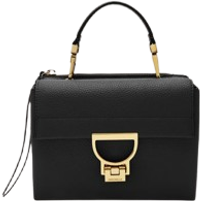 Coccinelle Arlettis handbag leather 19 cm black