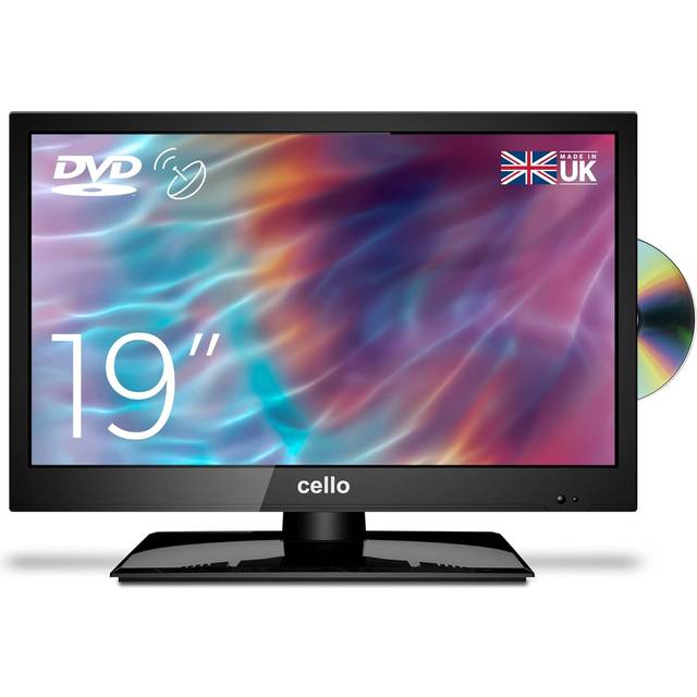 Cello 19 inch tv & dvd hd ready led, remote control, black, c1920f