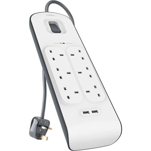 2.4 Amp USB Charging 6-outlet Surge Protection Strip