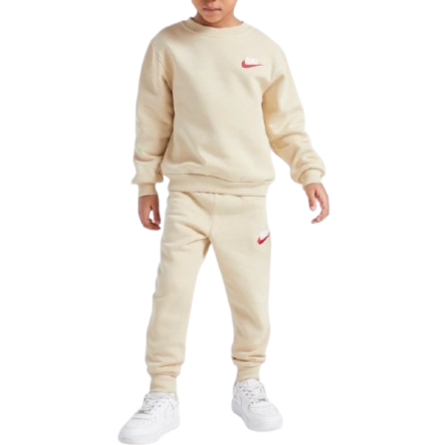 Nike Essential Crew Tracksuit Children - Brown - 6-7Y