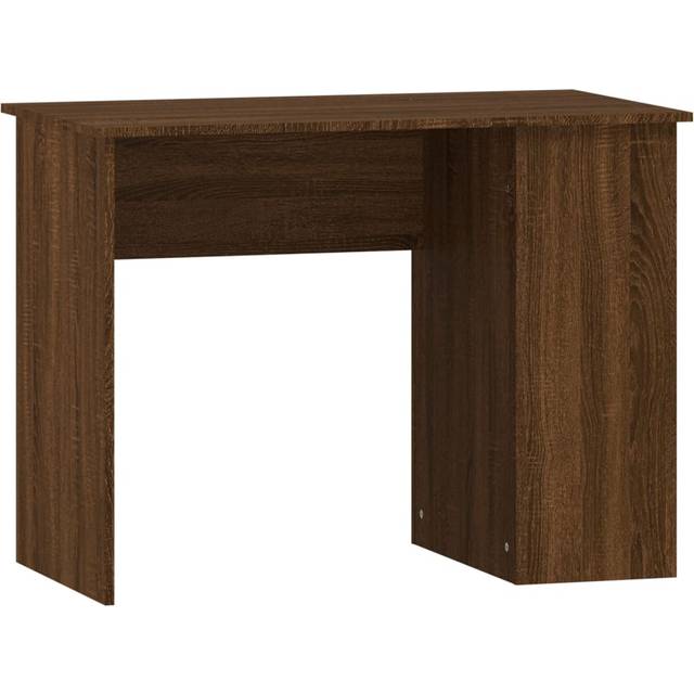 Skrivbord brun ek 100x55x75 cm konstruerat trä