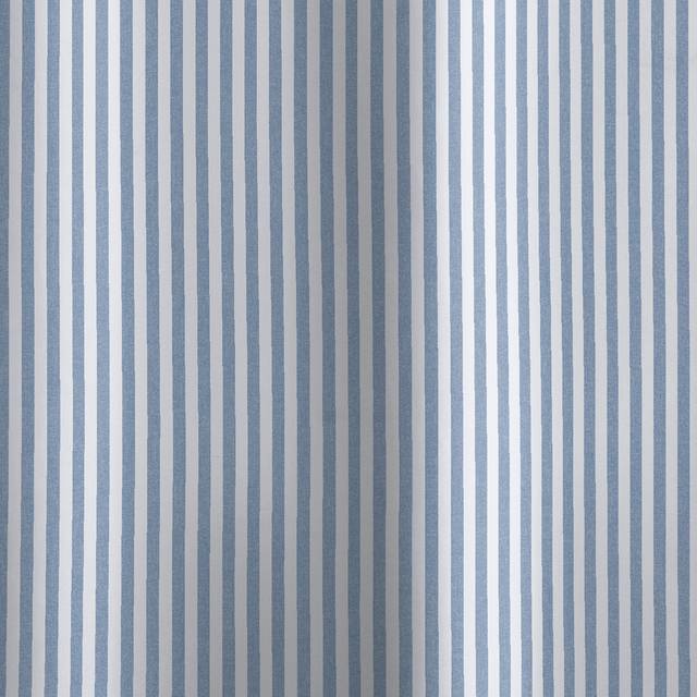 Catherine Lansfield Timeless Stripe Shower Curtain - Blue
