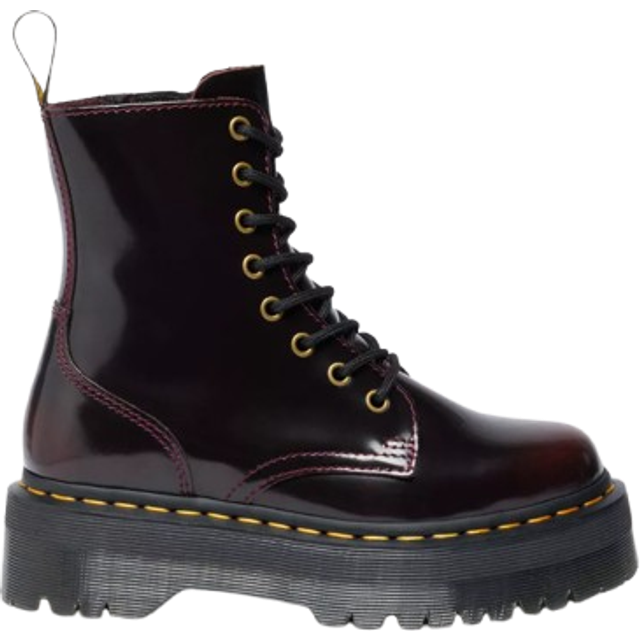 Jadon Platform Ankle Boots in Arcadia Leather - burgundy - 40 (6.5)