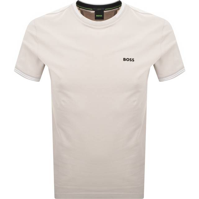 BOSS for man. 50521245 Beige logo T-shirt (S), Casual, Cotton, Short sleeve