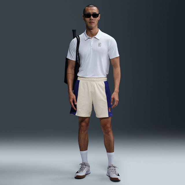 Nike Court Dri-FIT Heritage Shorts Men cream, size: M