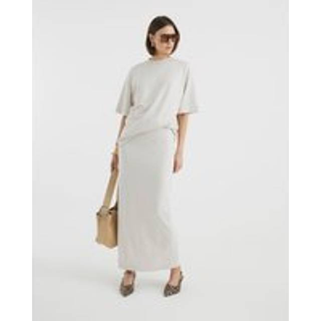 River Island Womens Cream Premium Sculpted Maxi Skirt