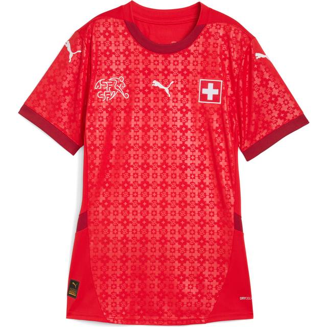 Puma Switzerland Women's 25 Home Football Shirt - Women's - Puma Red/Dark Crimson / Large