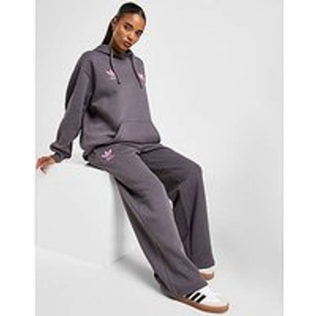 adidas Originals Heart Wide Leg Joggers - Grey - Womens - XS