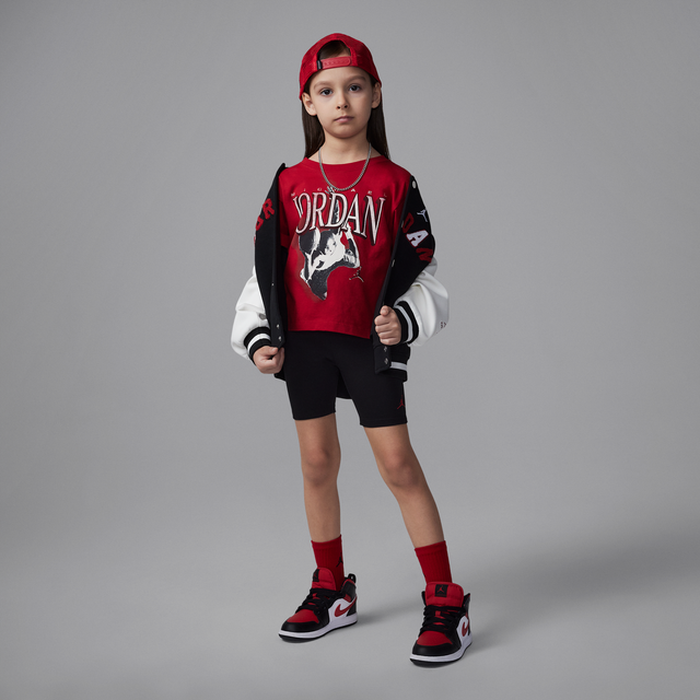 Nike Jordan Younger Kids' Retro 1984 2-Piece Bike Shorts Set - Black - Cotton - 5