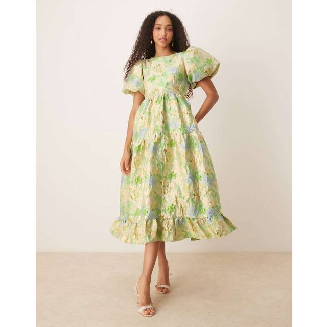 Sister Jane Pasque Floral Jacquard Dress, Multi