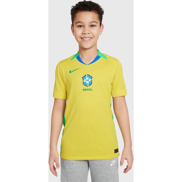 Kid's Replica Nike Brazil Home Jersey 2025 Copa America Femenina 2025-ys