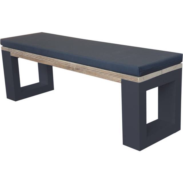 Brayden Studio Antwyne Picnic Bench Grey 45cm H x 130cm W x 38cm D