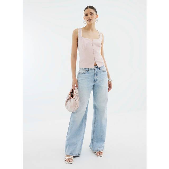 River Island Womens Pink Cami Waistcoat Top - 14