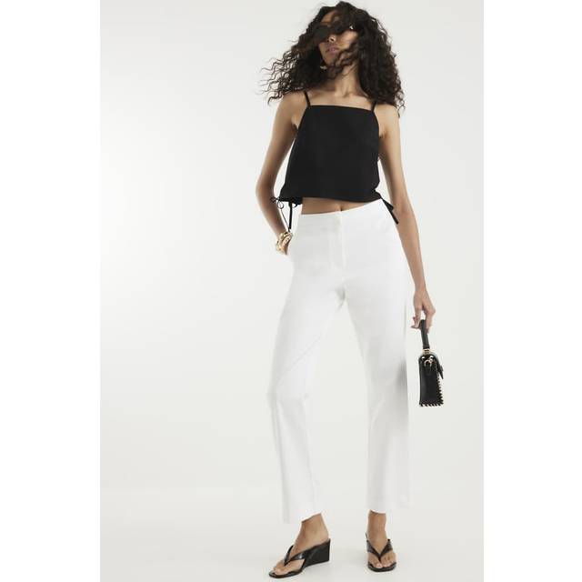 River Island Womens White Cigarette Trousers - 12R